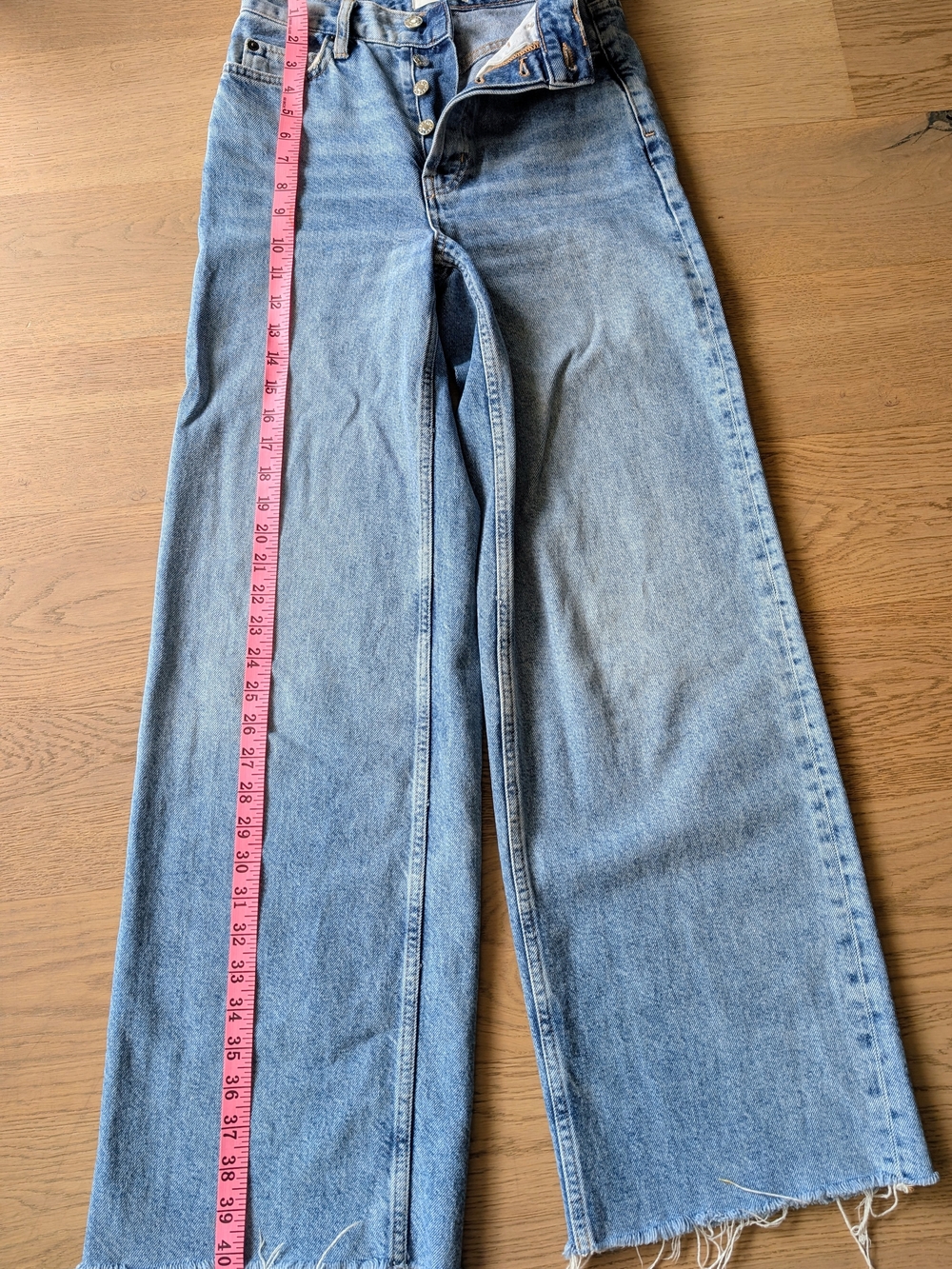 Rails High-Rise Wide Leg Jeans in Light Wash Blue